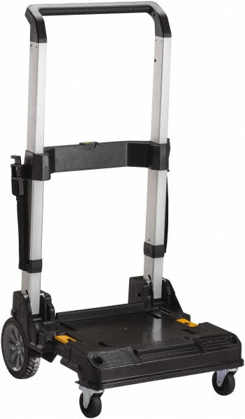 Hand Truck: 200 lb Capacity, 20" Wide, 27-1/2" Deep, 12-3/4" High - 7" Rigid Swivel Wheels