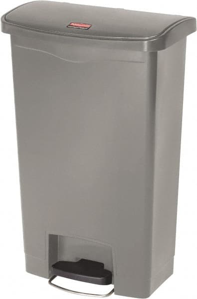 13 Gal Rectangle Unlabeled Trash Can