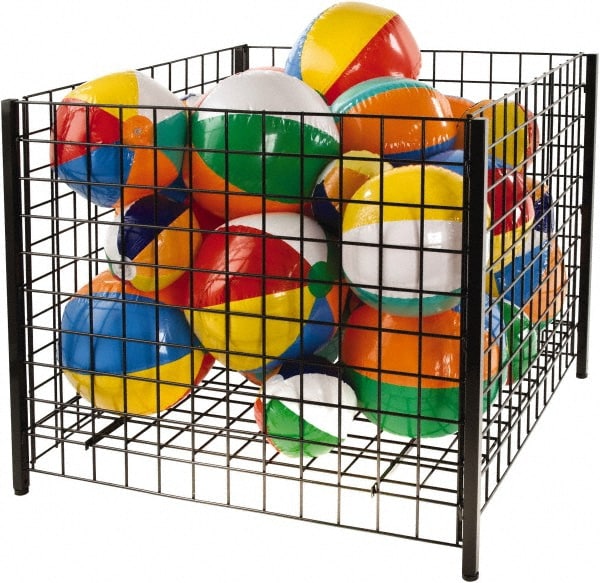Bulk Storage Container: Steel, Basket-Style Bulk Container