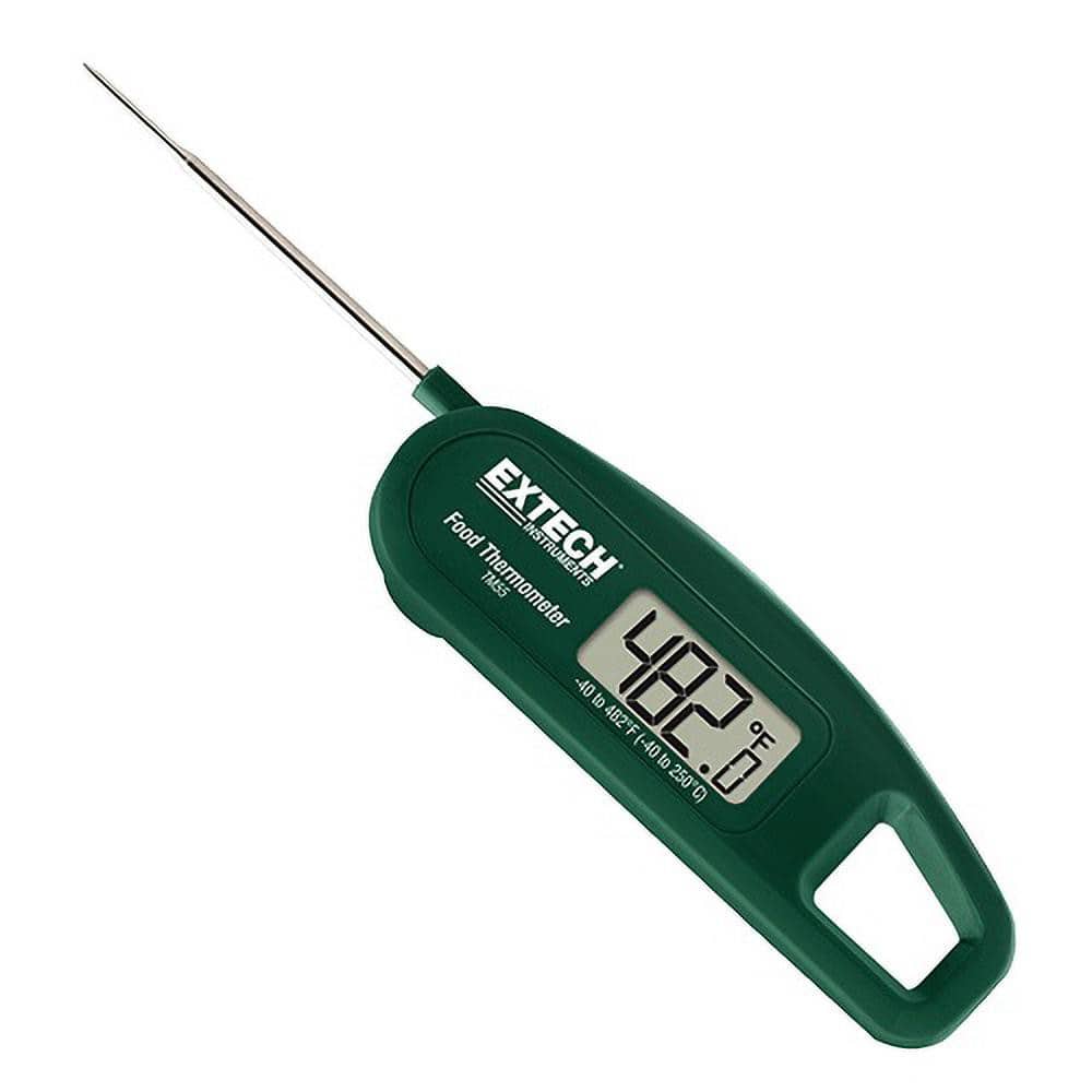 Extech TM55 Digital & Glass Pocket Thermometers; Type: Digital Pocket Thermometer; Pocket Digital Thermometers ; Minimum Temperature (C): -40 ; Minimum Temperature (F): -40 ; Display Type: LCD ; Maximum Temperature (C): 250; 482.00; 482.00C; 482.00F 