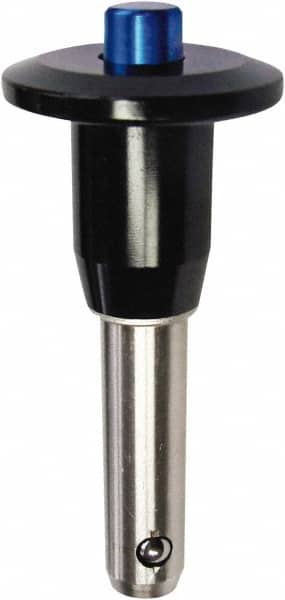 Monroe Engineering Products LBR-625150 Push-Button Quick-Release Pin: Button Handle, 5/8" Pin Dia, 1-1/2" Usable Length 