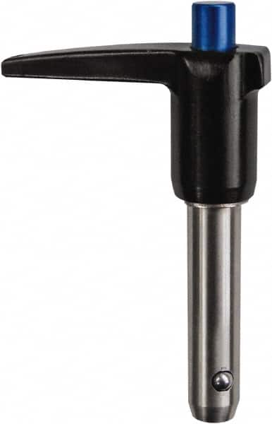 Monroe Engineering Products LBL-625500 Push-Button Quick-Release Pin: L-Handle, 5/8" Pin Dia, 5" Usable Length 