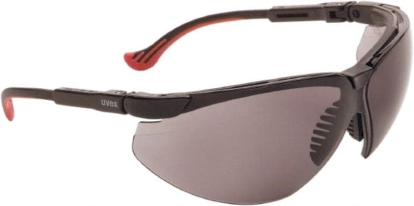 Uvex S3301HS Safety Glass: Anti-Fog & Scratch-Resistant, Gray Lenses, Frameless 