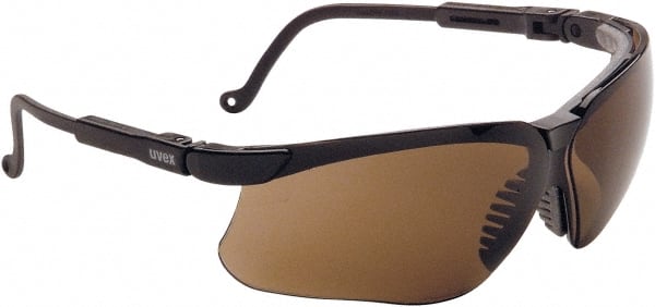 Uvex S3201HS Safety Glass: Anti-Fog & Scratch-Resistant, Espresso Lenses, Frameless 