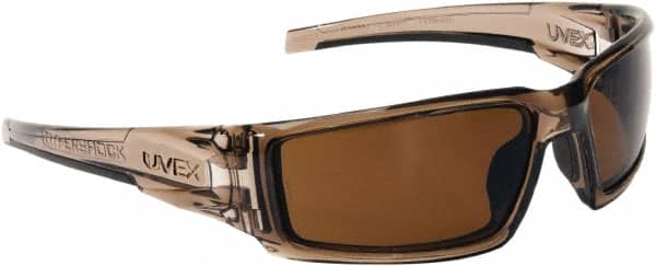 Uvex S2969 Safety Glass: Scratch-Resistant, Espresso Lenses, Full-Framed 