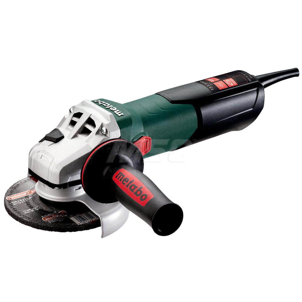 Metabo 600562420 Corded Angle Grinder: 5" Wheel Dia, 2,800 to 9,600 RPM, 5/8-11 Spindle 