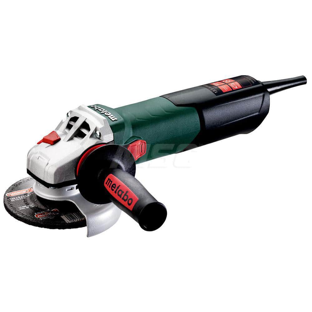 Metabo 600468420 Corded Angle Grinder: 5" Wheel Dia, 2,800 to 11,000 RPM, 5/8-11 Spindle 