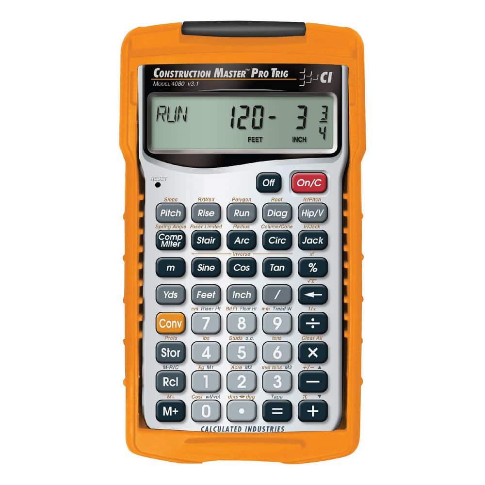 CALCULATED INDUSTRIES 4080 11-Digit (7 normal, 4 Fractions) with Full Annunciators Handheld Calculator 