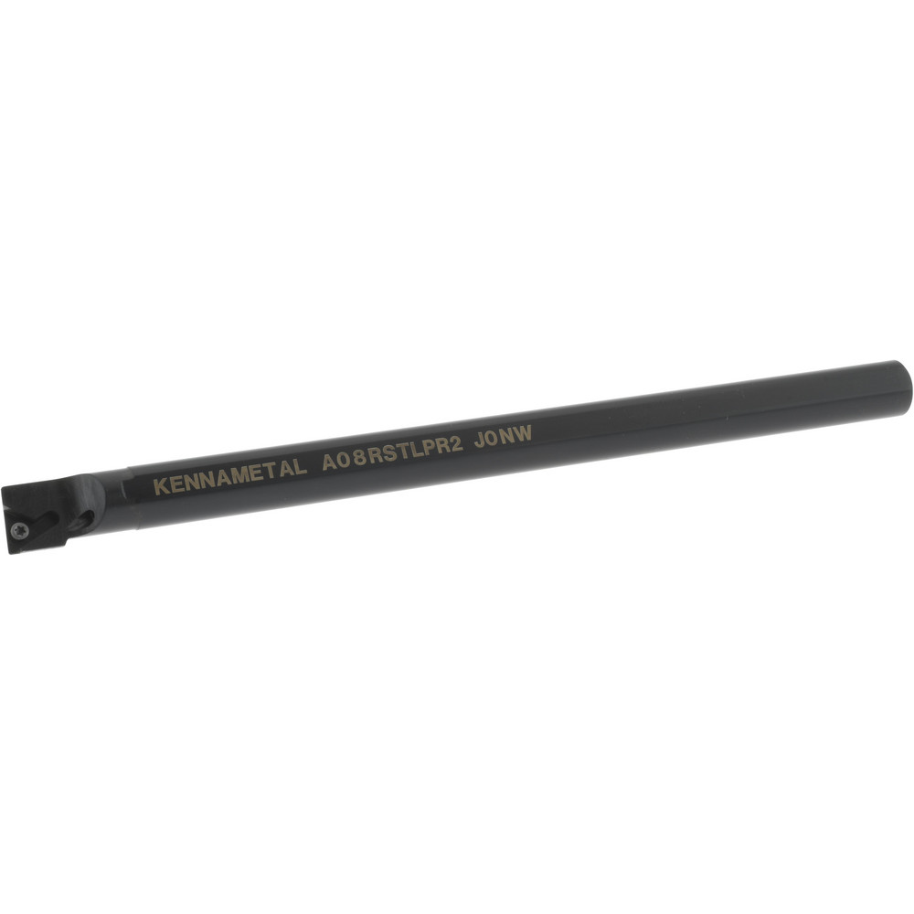 Indexable Boring Bar: A08STLPR2, 15.24 mm Min Bore Dia, Right Hand Cut, 1/2" Shank Dia, -5 ° Lead Angle, Steel