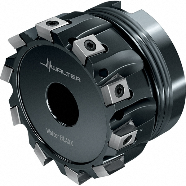 4" Indexable Face Mill With 1-1/4" Arbor Hole – Includes 5 RCKT1606 Carbide Inserts, 5 Flute, Negative Rake