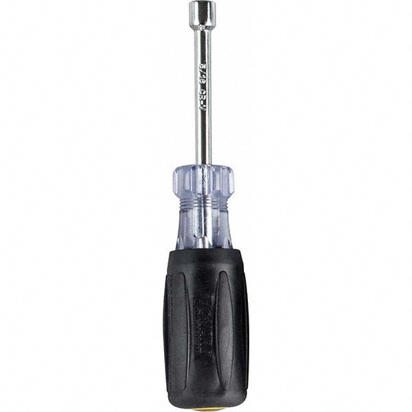 Nut Driver: 5/16" Drive, Hollow Shaft, Cushion Grip Handle, 7" OAL