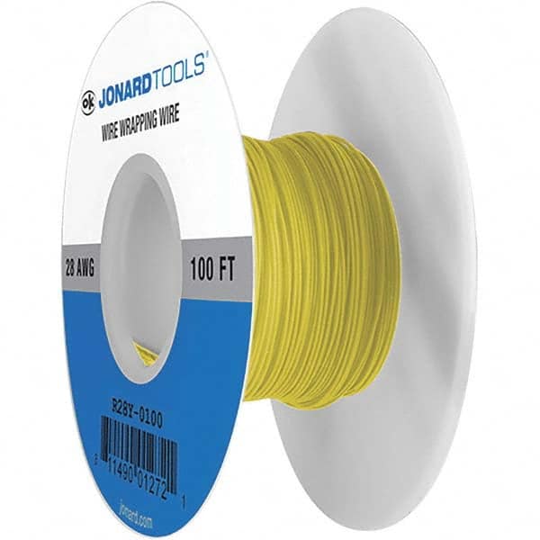 Jonard Tools R28y-0100, Wire 28 AWG Yellow 100 ft