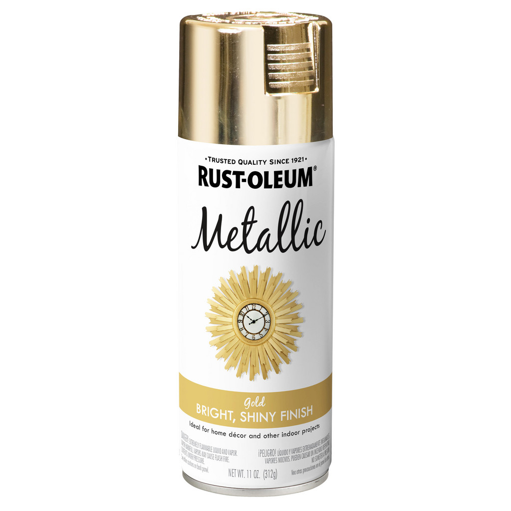 Rust-Oleum Specialty Metallic Spray Paint, Gold, 11 oz | Part #340647