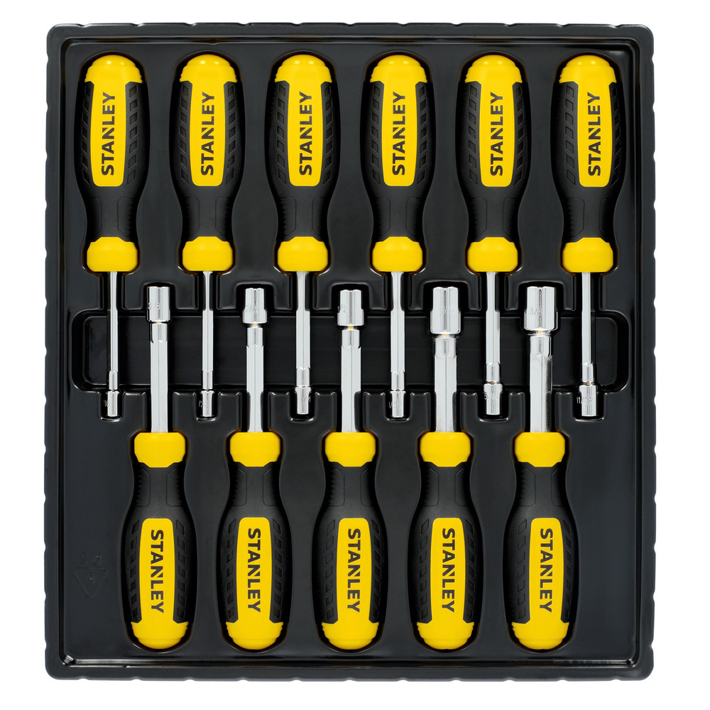 Stanley - Nut Driver Sets: Drive Size: 9/16, 7/16, 1/2, 3/16, 1/4, 5/16 ...