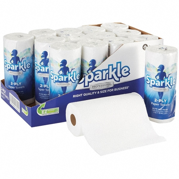 Case of (15) Perforated Rolls of 2 Ply White Paper Towels