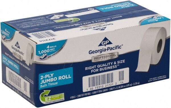 Bathroom Tissue: 2-Ply, White
