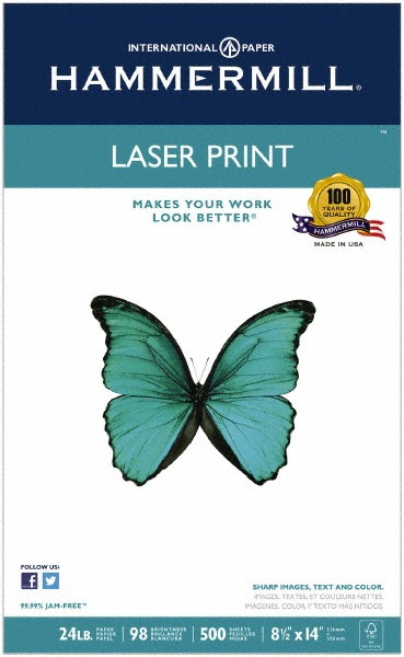 Hammermill Office Machine Supplies: Laser Print Paper, White - Use w/ Copiers & Laser Printers | Part #HAM104612