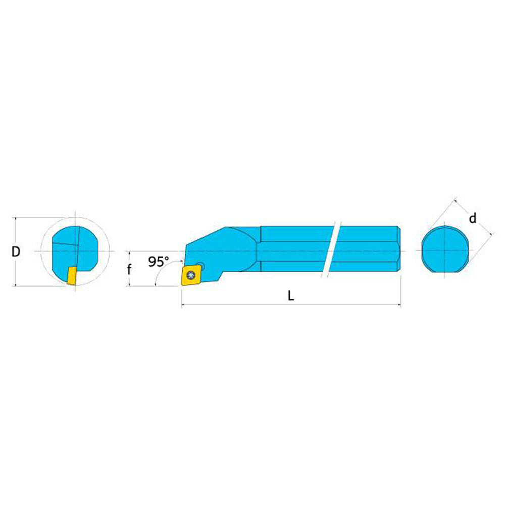 Barre d'alésage S32T DCKNR 12 Boring Bar