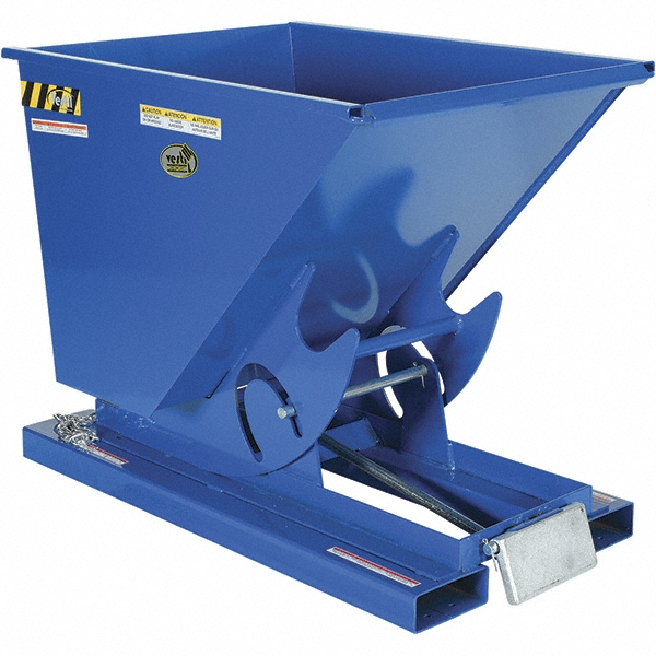 Vestil 4,000 Lb Load Capacity, 1/2 Cu Yd, Steel SelfDumping Hopper