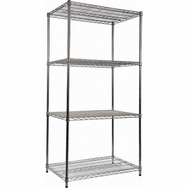 Starter Unit Wire Shelving: 4 Shelves