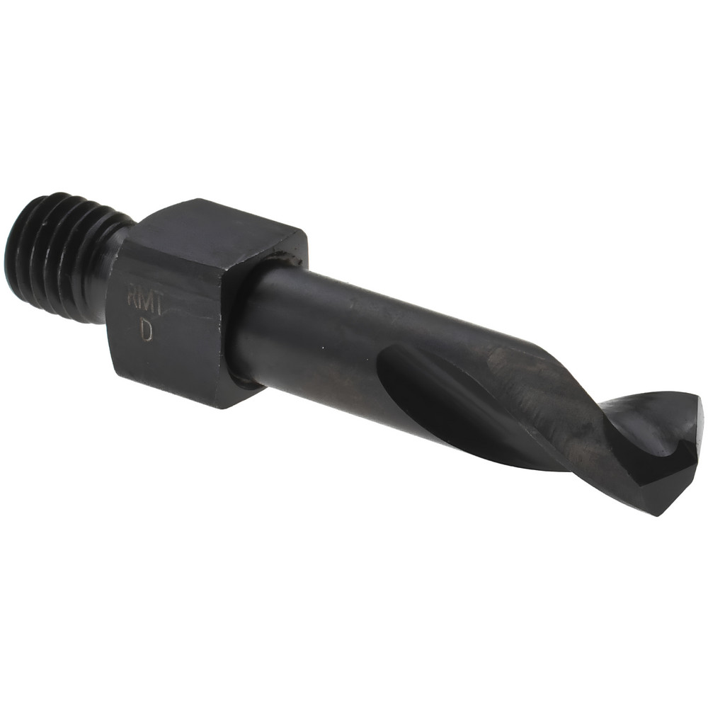 Threaded Shank Drill Bit: Letter D, 135 ° Point, 1/4-28 Shank, Cobalt