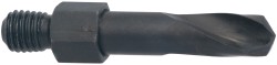 Threaded Shank Drill Bit: Letter D, 135 ° Point, 1/4-28 Shank, High Speed Steel