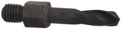 Threaded Shank Drill Bit: #19, 135 ° Point, 1/4-28 Shank, High Speed Steel