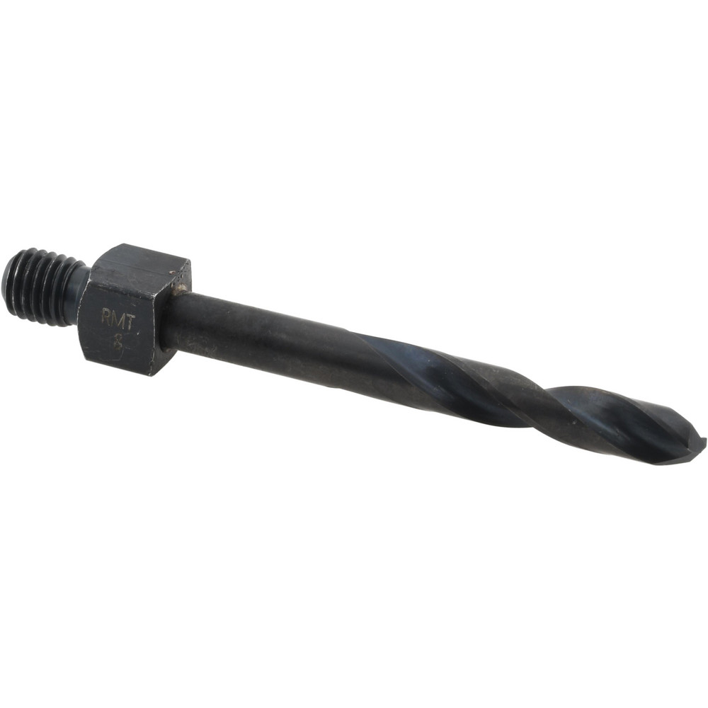 Threaded Shank Drill Bit: #8, 135 ° Point, 1/4-28 Shank, Cobalt