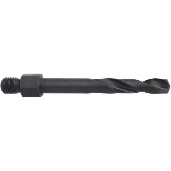 Threaded Shank Drill Bit: #19, 135 ° Point, 1/4-28 Shank, High Speed Steel