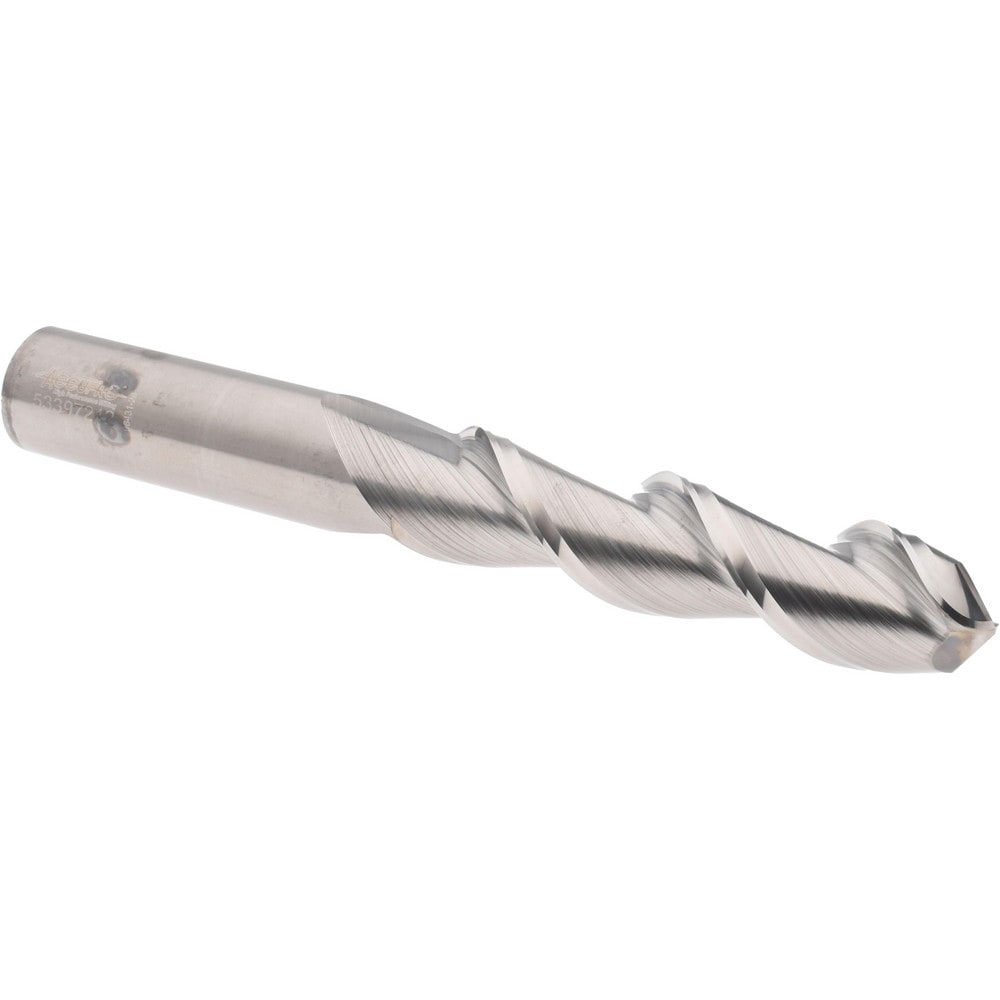 Accupro 25075052BN Ball End Mill: 0.75" Dia, 3.25" LOC, 2 Flute, Solid Carbide 