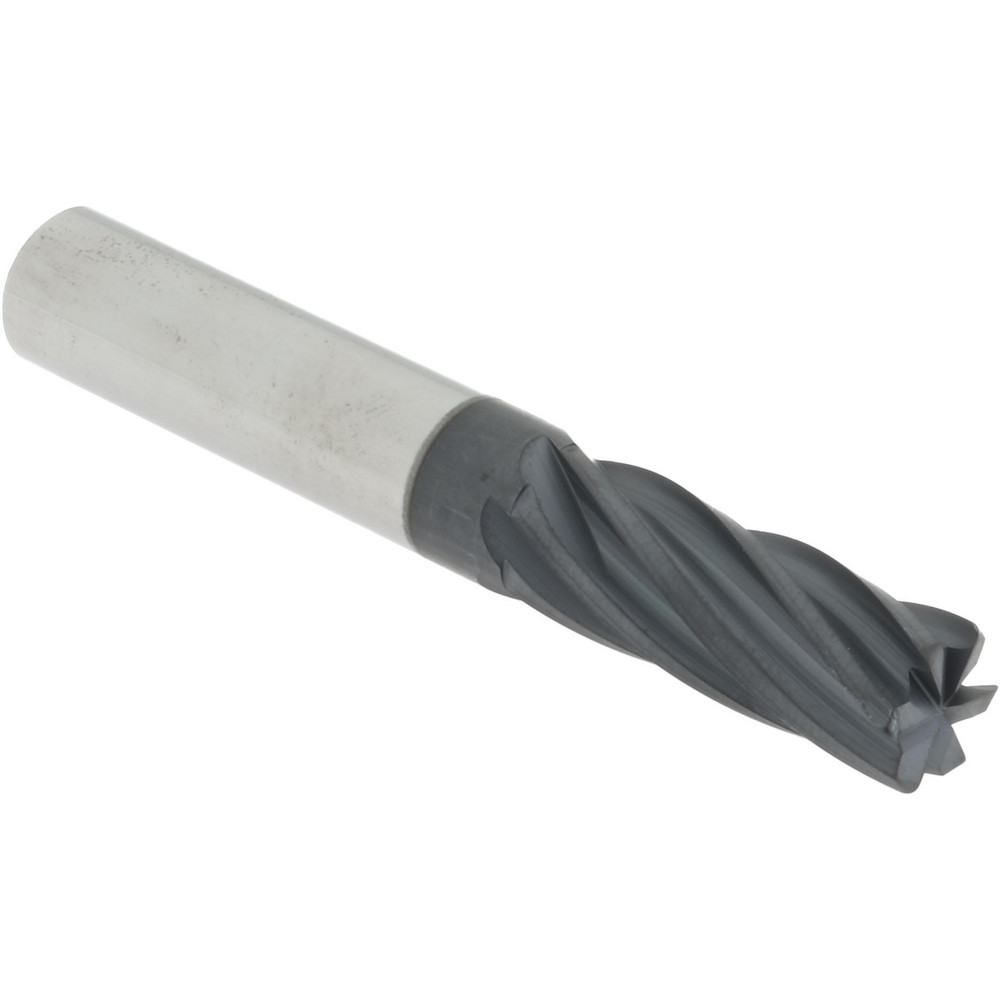 95168573 Corner Radius End Mill: 3/8" Dia, 1" LOC, 0.0300" Radius, 6 Flute, Solid Carbide  