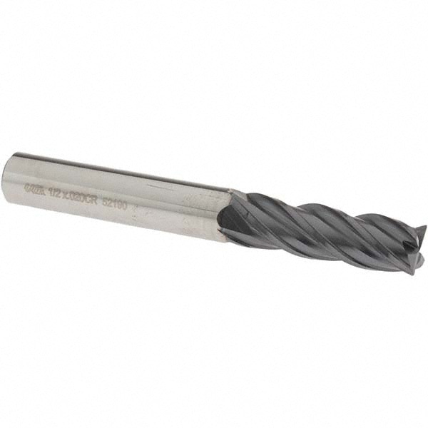 OSG VG434-5019 Corner Radius End Mill: 1/2" Dia, 1-1/2" LOC, 0.02" Radius, 4 Flutes, Solid Carbide Image