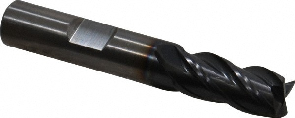 OSG VG434-4377 Corner Radius End Mill: 7/16" Dia, 1" LOC, 0.015" Radius, 4 Flutes, Solid Carbide Image