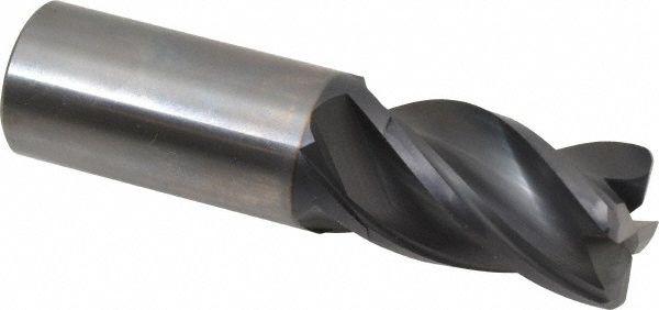 OSG VG434-1006 Corner Radius End Mill: 1" Dia, 1-1/2" LOC, 0.09" Radius, 4 Flutes, Solid Carbide Image