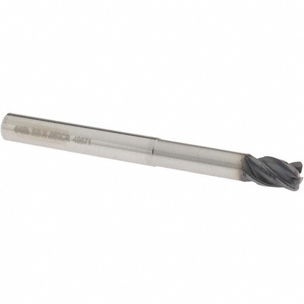 OSG VG446-3751 Corner Radius End Mill: 3/8" Dia, 1/2" LOC, 0.06" Radius, 4 Flutes, Solid Carbide Image