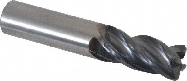 OSG VG434-7506 Corner Radius End Mill: 3/4" Dia, 1-1/2" LOC, 0.09" Radius, 4 Flutes, Solid Carbide Image