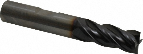 OSG VG441-4376 Square End Mill: 7/16 Dia, 1 LOC, 7/16 Shank Dia, 2-3/4 OAL, 4 Flutes, Solid Carbide Image