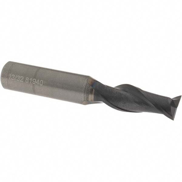 OSG HP421-4062 Square End Mill: 13/32 Dia, 1 LOC, 7/16 Shank Dia, 2-3/4 OAL, 2 Flutes, Solid Carbide Image