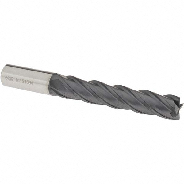 OSG VG441-5012 Square End Mill: 1/2 Dia, 2-1/2 LOC, 1/2 Shank Dia, 4 OAL, 4 Flutes, Solid Carbide Image