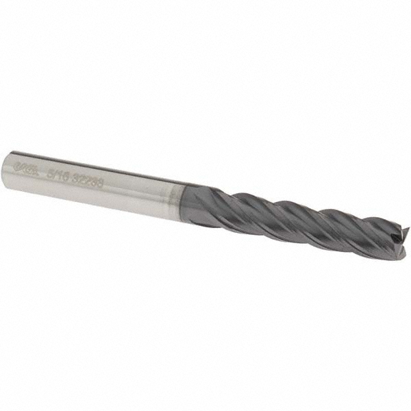 OSG VG441-3126 Square End Mill: 5/16 Dia, 1-1/4 LOC, 5/16 Shank Dia, 3-1/4 OAL, 4 Flutes, Solid Carbide Image