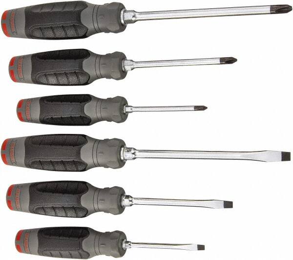 Screwdriver Set: 6 Pc, Cabinet, Phillips & Slotted