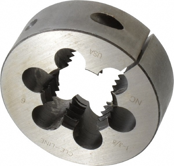 Cle-Line C65441 Round Die: 1-3/8-6, 1" OD, Carbon Steel Image