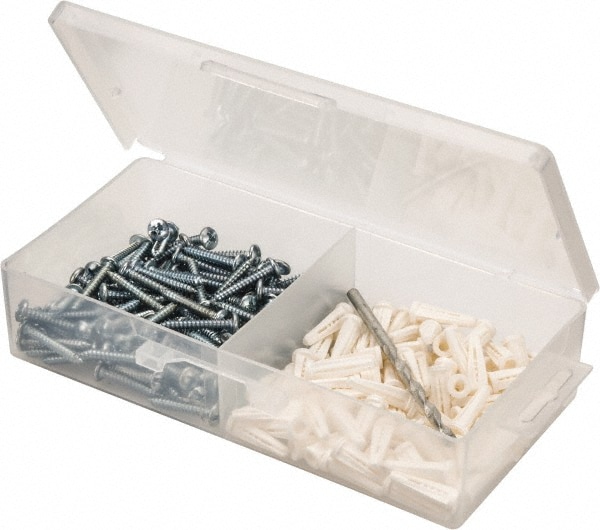 Value Collection - 200 Piece, #8 to 10 Screw, Plastic & Steel Slotted ...