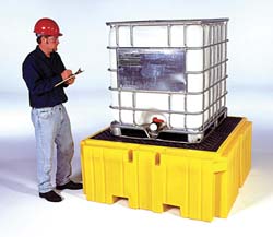 UltraTech. 1157 IBC Sump: 360 gal, Plastic, 62" Long, 62" Wide, 28" High Image