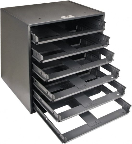 6 Drawer, 6 Compartment, Small Parts 6-Shelf 100% Full Extension Roll-Out Shelving