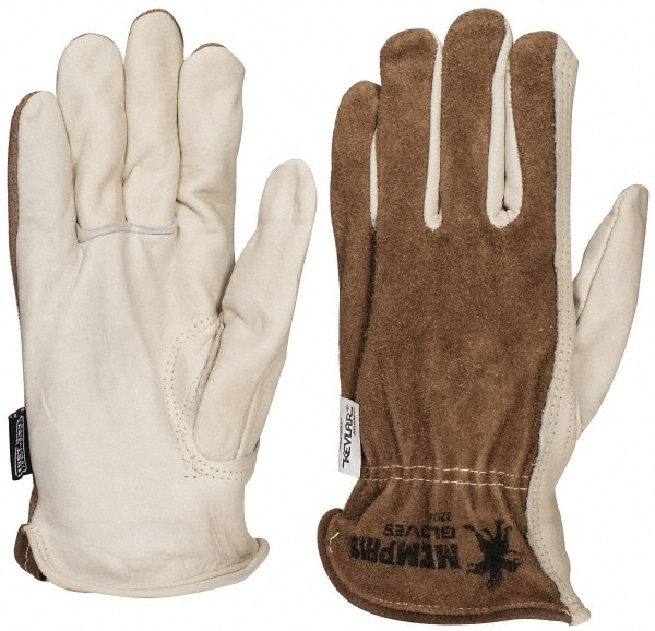 MCR SAFETY 3204L Gloves: Size L, Kevlar-Lined, Cowhide Image