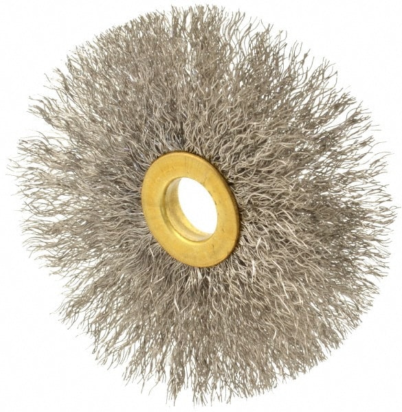 Osborn 1131500 Wheel Brush: 3" Wheel Dia, Crimped 