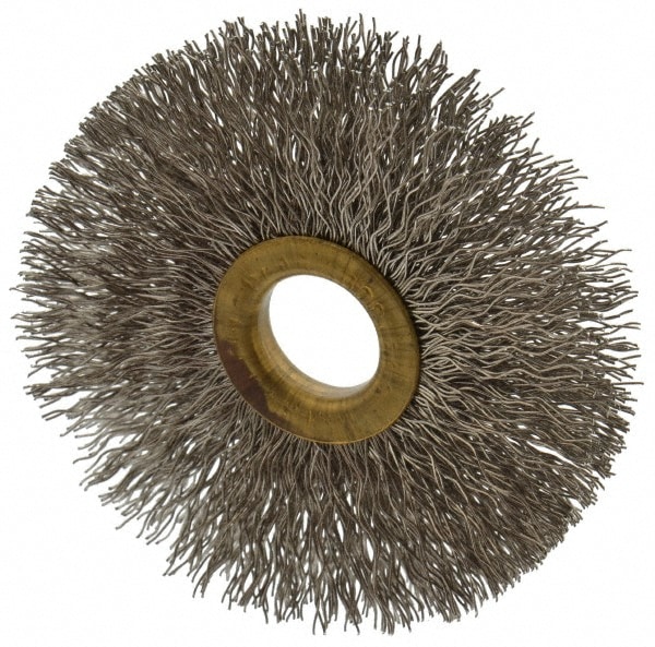 Osborn 1131700 Wheel Brush: 3" Wheel Dia, Crimped 