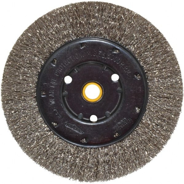 Osborn 2111000 6" OD, 1/2 & 5/8" Arbor Hole, Crimped Stainless Steel Wheel Brush 