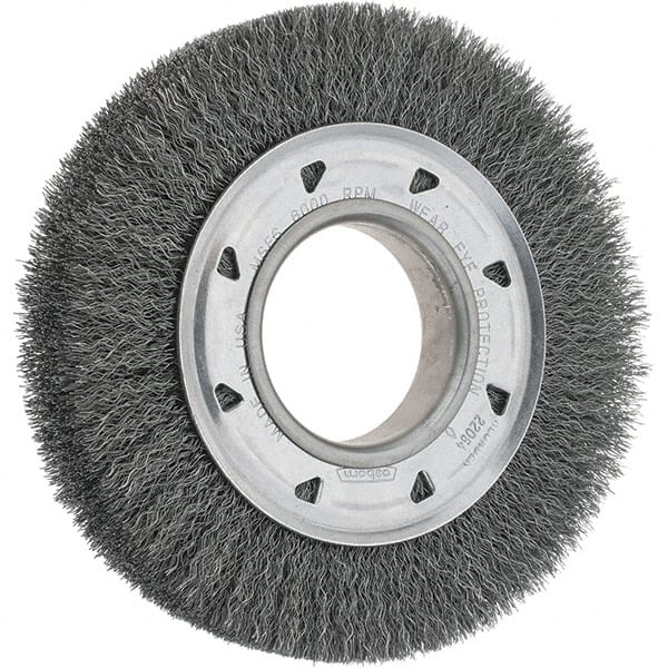 Osborn 2206400 Wheel Brush: 6" Wheel Dia, Crimped 